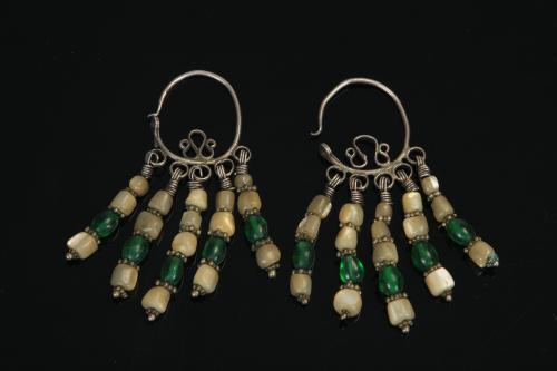 0444 khalka (ear-rings)Bukhara , nineteenth century